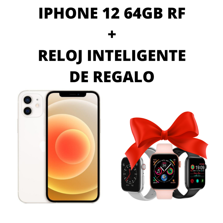 IPHONE 12 64 GB RF + RELOJ INTELIENTE DE REGALO